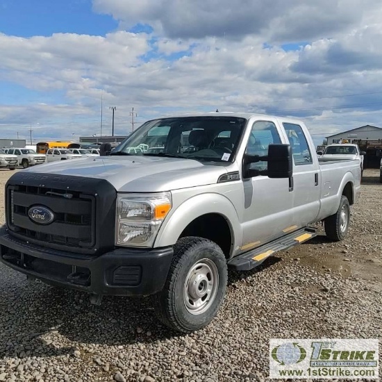 2014 FORD F-250 SUPERDUTY XL, 6.2L GAS, 4X4, CREW CAB, LONG BED