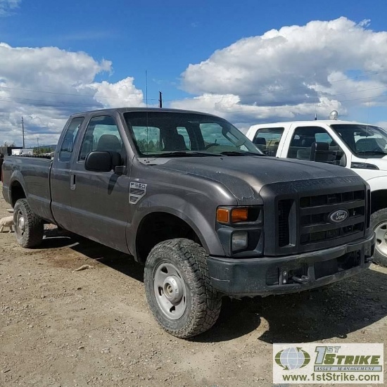 2008 FORD F-350 SUPERDUTY XL, 5.4L TRITON GAS, 4X4, EXTENDED CAB, LONG BED