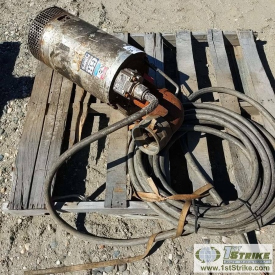 SUBMERSIBLE PUMP, GOREMAN RUPP, MODEL S4D1-E10, 3-PHASE ELECTRIC, 10HP