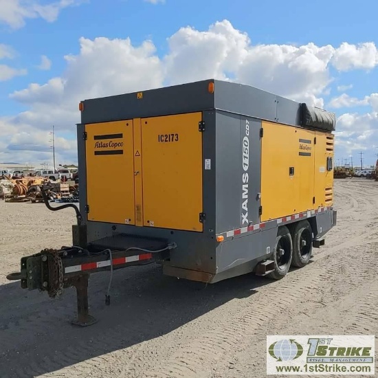 COMPRESSOR, 2012 ATLAS COPCO XAMAS 1150 CD7, CATERPILLAR C9 ACERT, TANDEM AXLE, TRAILER MOUNTED