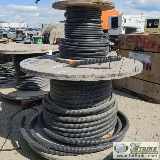2 SPOOL. ELECTRICAL CABLE, INCLUDING: 1 SPOOL OKONITE 6 3C, 6AWG, MC-HL, APPROX 250FT, 1 SPOOL OKONI