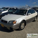 2003  SUBARU OUTBACK LIMITED, 2.5L GAS, AUTO TRANS, AWD, 4 DOOR, SEDAN. RECONSTRUCTED TITLE.