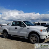 2008 FORD F-150 STX, 4.6L GAS, 4X4, EXTENDED CAB, SHORT BED