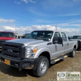 2014 FORD F-250 SUPERDUTY XL, 6.2L GAS, 4X4, CREW CAB, LONG BED