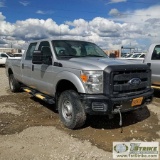 2014 FORD F-250 SUPERDUTY XL, 6.2L GAS, 4X4, CREW CAB, LONG BED