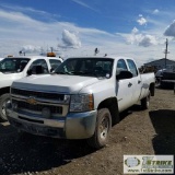 2008 CHEVROLET SILVERADO 2500HD LS, 6.6L DURAMAX DIESEL, 4X4, CREW CAB, LONG BED. AIR COMPRESSOR. WE