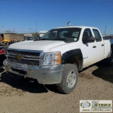 2011 CHEVROLET SILVERADO 2500HD LS, 6.6L DURAMAX DIESEL, 4X4, CREW CAB, LONG BED. WEBASTO HEAT