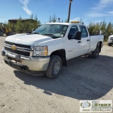 2012 CHEVROLET SILVERADO 2500HD LS, 6.6L DURAMAX DIESEL, 4X4, CREW CAB, LONG BED. WEBASTO HEAT