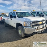 2012 CHEVROLET SILVERADO 2500HD LS, 6.6L DURAMAX DIESEL, 4X4, CREW CAB, LONG BED. WEBASTO HEAT