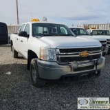 2012 CHEVROLET SILVERADO 2500HD LS, 6.6L DURAMAX DIESEL, 4X4, CREW CAB, LONG BED. WEBASTO HEAT