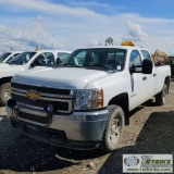 2012 CHEVROLET SILVERADO 2500HD LS, 6.6L DURAMAX DIESEL, 4X4, CREW CAB, LONG BED. WEBASTO HEAT