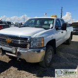 2012 CHEVROLET SILVERADO 2500HD LS, 6.6L DURAMAX DIESEL, 4X4, CREW CAB, LONG BED. WEBASTO HEAT