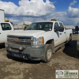 2012 CHEVROLET SILVERADO 2500HD LS, 6.6L DURAMAX DIESEL, 4X4, CREW CAB, LONG BED. WEBASTO HEAT