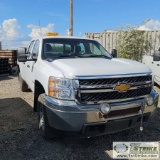 2012 CHEVROLET SILVERADO 2500HD LS, 6.6L DURAMAX DIESEL, 4X4, CREW CAB, LONG BED. WEBASTO HEAT