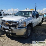 2011 CHEVROLET SILVERADO 2500HD LS, 6.6L DURAMAX DIESEL, 4X4, CREW CAB, LONG BED. WEBASTO HEAT