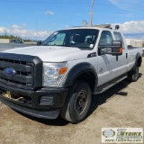 2014 FORD F-350 SUPERDUTY XL, 6.7L POWERSTROKE DIESEL, 4X4, CREW CAB, LONG BED. INVERTER