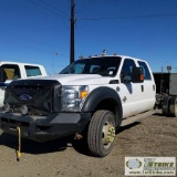 2012 FORD F-550 SUPERDUTY XL, CAB AND CHASSIS, 6.7L POWERSTROKE DIESEL, 4X4, DUALLY, CREW CAB. UNKNO