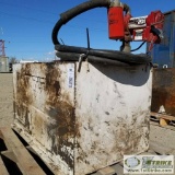 FUEL TANK, APPROX 110 GAL, RECTANGULAR IN BED TYPE, STEEL CONSTRUCTION, W/ FILL-RITE 20GPM 12V PUMP