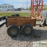 ATV UTILITY TRAILER, TANDEM AXLE, PINTLE HITCH