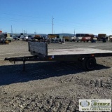 UTILITY TRAILER, 2001, 8FT X 15FT TILT DECK, SINGLE AXLE