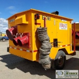 HEATER, EQUIPMENT SOURCE ES 700, 3CYL KUBOTA DIESEL, TRAILER MOUNTED. AXLE DAMAGE