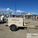 LIGHT PLANT, INGERSOLL RAND/AMIDA MODEL 5080 D 4MH, LISTER  DIESEL, 8KW GENERATOR, TRAILER MOUNTED