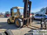 FORKLIFT, CATERPILLAR R80, 8000LB CAPACITY, 4CYL DIESEL, TOWABLE. BRAKES INOPERABLE