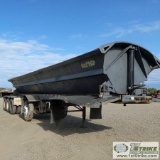 SIDE DUMP TRAILER, 1999 SMITHCO MODEL SC2000, TRIPLE AXLE, W/AUX TAG AXLE, 23000LBS PER AXLE CAPACIT