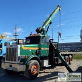 CRANE TRUCK, 2000 PETERBILT 378. CATERPILLAR C15 435 ENGINE, FULLER RTL016913A TRANSMISSION. JLG CRA