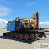 TRACKED DRILL RIG, NODWELL, FORD 6CYL GAS ENGINE, 12FT FLATBED, WITH 1977 CENTRAL MINE EQUIP MODEL 4