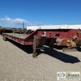 SEMI TRAILER, 1967 TRAS EQUIPMENT TRAILER, 30FT DECK, TANDEM AXLE