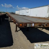 SEMI TRAILER, 1990 TRAO FLATBED, 45FT DECK, TANDEM AXLE.