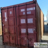 SHIPPING CONTAINER, 20FT, STEEL CONSTRUCTION