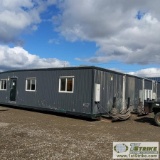 MODULAR CREW FACILITY. THIS FACILITY IS COMPOSED OF FOUR 12' x 56' SECTIONS. ALL SECTIONS ARE SKID M