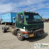 1996 MITSUBISHI FUSO, CAB MODEL FE649F6LSUB, 4CYL DIESEL ENGINE, AUTO TRANSMISSION, CAB AND CHASSIS,