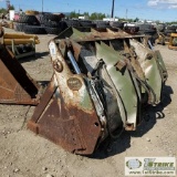 LOADER ATTACHMENT, Â 4 IN 1 BUCKET, ALLIS-CHAMBERS, 98IN,Â PIN ON