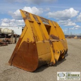 LOADER ATTACHMENT, OVERSIZE LIGHT MATERIAL BUCKET, 139IN, PIN ON, CAT PART NUMBER 132-2929, FITS CAT