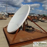 SATELLITE DISH, HUGHES NET, WITH BASE, MOUNT, CABLES