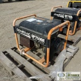 GENERATOR, GENERAC GP7500E, 7.5KW, SINGLE PHASE, GAS MOTOR