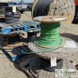 5 SPOOLS. ELECTRICAL CABLE, INCLUDING: 1 SPOOL 8AWG, GROUND CABLE, 1 SPOOL OKONITE 6, 4 PAIR, 18AWG,