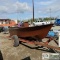 BOAT, 14FT VEE HULL, SINGLE AXLE TRAILER, NO TITLE