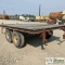 UTILITY TRAILER, HOMEMADE, 8FTX12FT DECK, TANDEM AXLE. NO TITLE