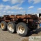 SEMI TRAILER PIPE DOLLY, TRIPLE AXLE, W/5THWHEEL DECK. NO TITLE