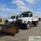 DUMP TRUCK, 2001 FREIGHTLINER, CAT 3126, EATON FULLER TRANS, 4X4, 5YD BOX, WITH PLOW