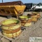 4 PALLETS. MISC HEAVY EQUIPMENT WHEELS