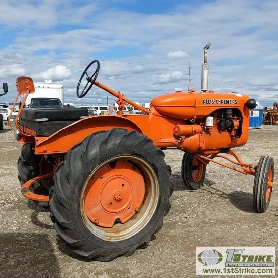 TRACTOR, ALLIS-CHALMERS. 4 CYLINDER GAS