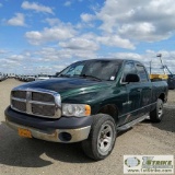 2002 DODGE RAM 1500, 4.7L MAGNUM, 4X4, CREW CAB, SHORT BED. RECONSTRUCTED TITLE