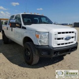 2011 FORD F-250 SUPERDUTY XL, 6.2L GAS, 4X4, CREW CAB, SHORT BED