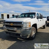 2012 CHEVROLET SILVERADO 2500HD LS, 6.6L DURAMAX, 4X4, CREW CAB, LONG BED. WEBASTO HEAT