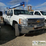 2012 CHEVROLET SILVERADO 2500HD LS, 6.6L DURAMAX, 4X4, CREW CAB, LONG BED. WEBASTO HEAT